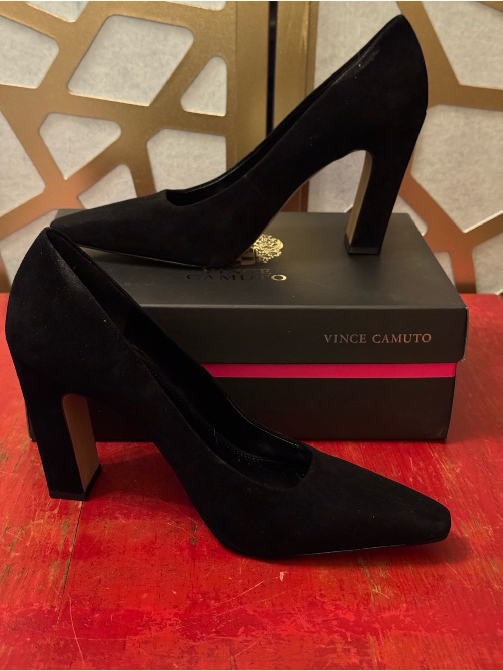Vince Camuto Sibrina suede high-heel pump NIB